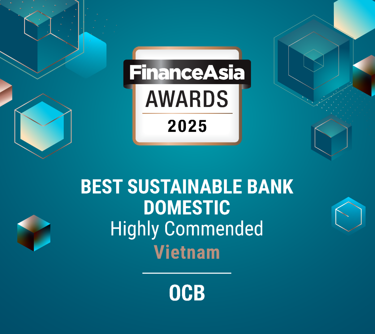 OCB: Ngân hàng Bền vững Xuất sắc 2025