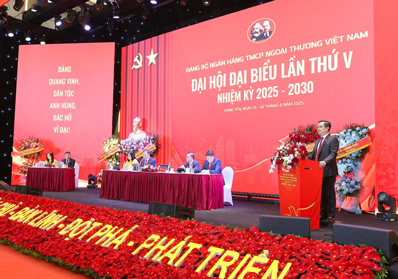 Đại hội Đại biểu lần thứ V nhiệm kỳ 2025 – 2030 của Đảng bộ Ngân hàng TMCP Ngoại thương Việt Nam- Ảnh: VGP/Minh Ngọc Đại hội Đại biểu lần thứ V nhiệm kỳ 2025 – 2030 của Đảng bộ Ngân hàng TMCP Ngoại thương Việt Nam- Ảnh: VGP/Minh Ngọc