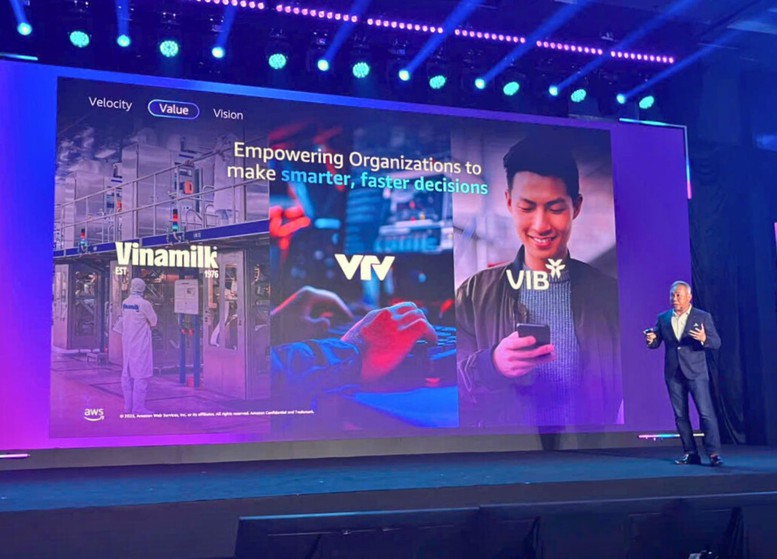 Ông Eric Yeo, Tổng giám đốc AWS Việt Nam, phát biểu tại sự kiện - Ảnh: VGP/Minh Anh