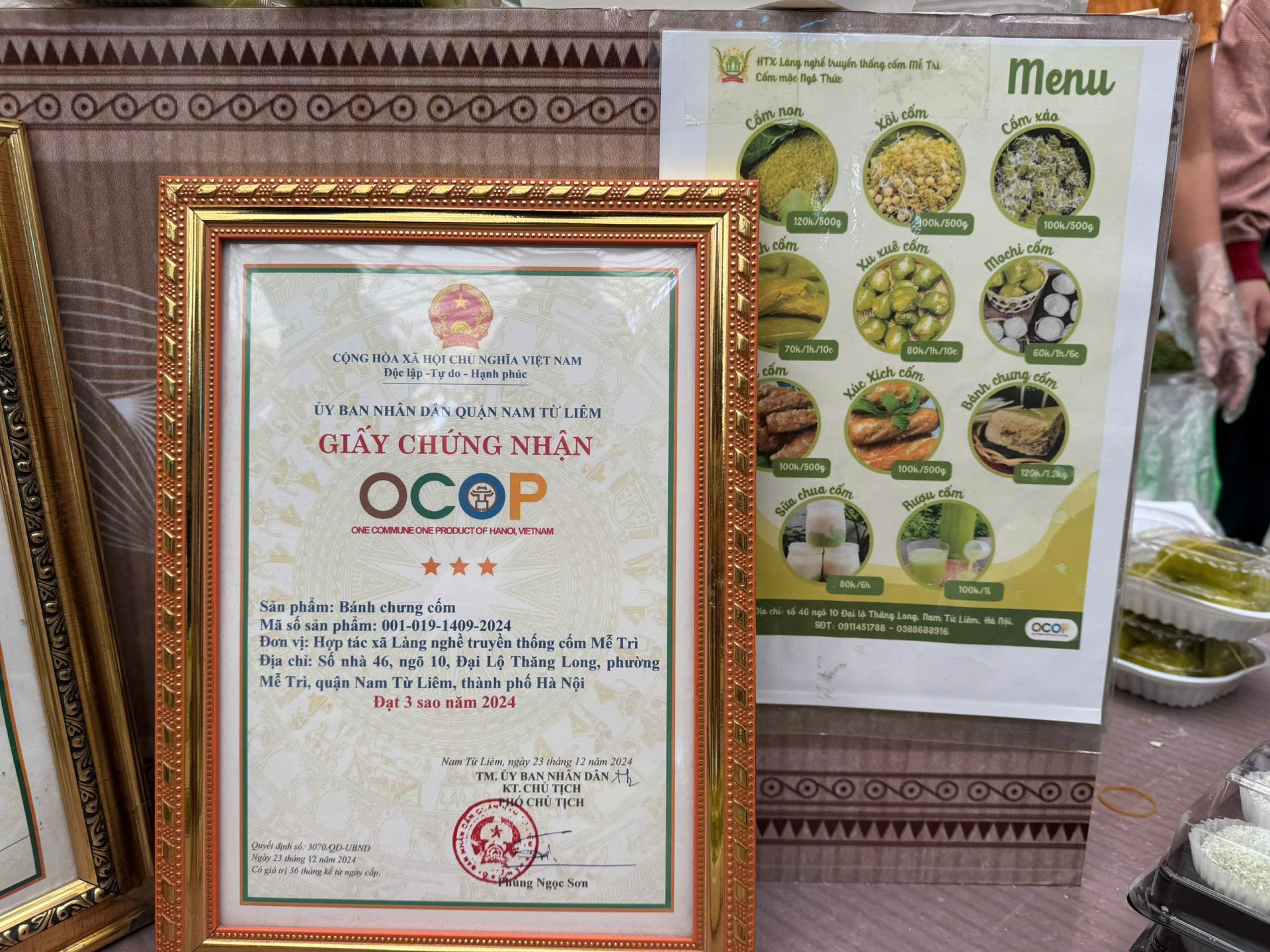 Giấy chứng nhận OCOP và danh mục sản phẩm đặc sản làng nghề truyền thống Mễ Trì (Nam Từ Liêm, Hà Nội). Giấy chứng nhận OCOP và danh mục sản phẩm đặc sản làng nghề truyền thống Mễ Trì (Nam Từ Liêm, Hà Nội).