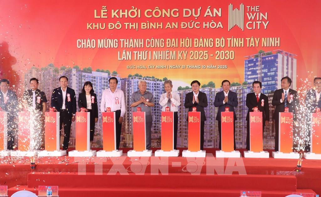 Tây Ninh khởi công khu đô thị 9.200 tỷ đồng, mở rộng không gian sống hiện đại. Tây Ninh khởi công khu đô thị 9.200 tỷ đồng, mở rộng không gian sống hiện đại.
