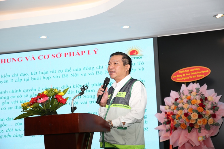 Phó Tổng Giám đốc Tập đoàn Lộc Trời Phạm Thanh Thọ trao đổi tại hội nghị - Ảnh: VGP/Lê Sơn