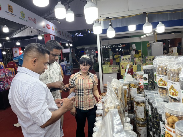 Một gian hàng tham gia Tuần lễ xúc tiến ngành công nghiệp thực phẩm năm 2025. Ảnh: VGP/LA