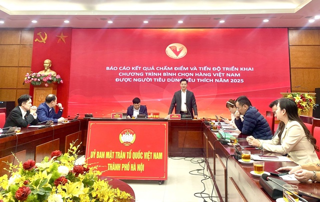 Phó Giám đốc Sở Công Thương Hà Nội Nguyễn Thế Hiệp phát biểu tại Hội nghị. Ảnh: VGP/TL