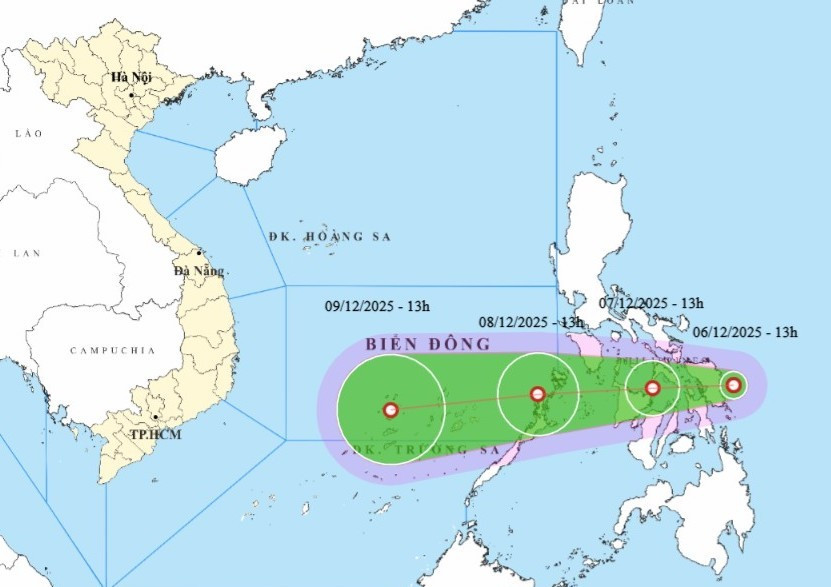 Áp thấp nhiệt đới sắp vào Biển Đông