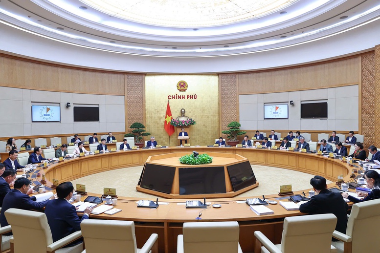 Phiên họp Chính phủ thường kỳ tháng 11/2025 diễn ra sáng 6/12 - Ảnh: VGP/Nhật Bắc