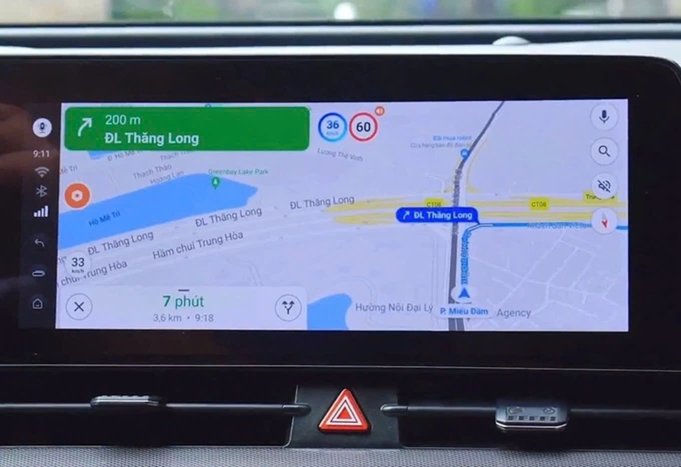 Với Gspeed, người d&ugrave;ng c&oacute; thể thiết lập khoảng c&aacute;ch cảnh b&aacute;o tới điểm thay đổi tốc độ tối đa cho ph&eacute;p. (Ảnh: ICAR Gspeed)