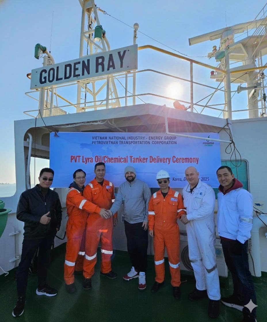PVTrans tiếp nhận tàu chở dầu hóa chất PVT Lyra