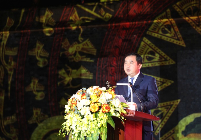 &Ocirc;ng Trần Đức Thắng, Bộ Trưởng Bộ N&ocirc;ng nghiệp v&agrave; M&ocirc;i trường ph&aacute;t biểu tại Festival OCOP Việt Nam 2025. Ảnh: VGP/Thiện T&acirc;m