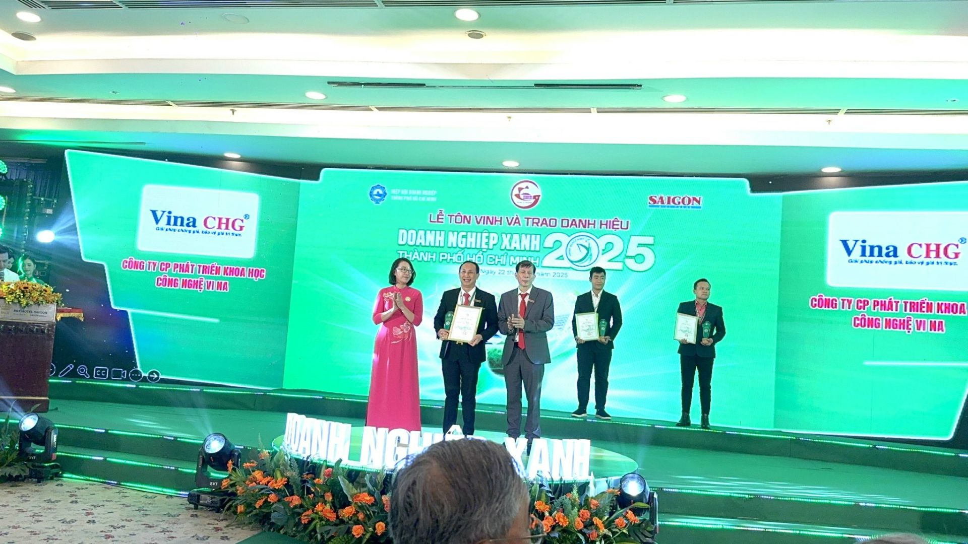 Vina CHG tiếp tục được bình chọn “Doanh nghiệp Xanh TP. HCM năm 2025”: Kiên định hành trình chuyển đổi xanh