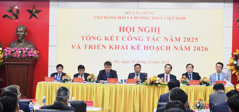 Cục H&agrave;ng hải v&agrave; Đường thuỷ Việt Nam tổ chức Hội nghị tổng kết c&ocirc;ng t&aacute;c năm 2025 v&agrave; triển khai kế hoạch năm 2026 - Ảnh: VGP/PT