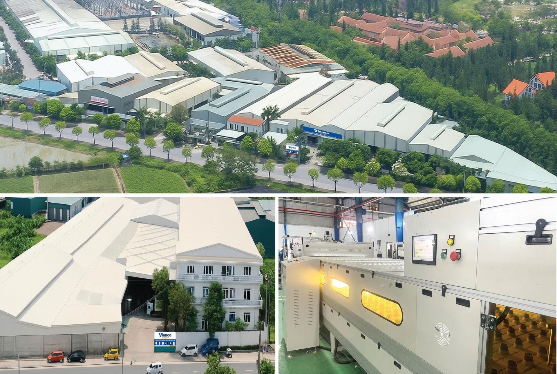 Nh&agrave; m&aacute;y sản xuất đ&egrave;n LED của Vianco