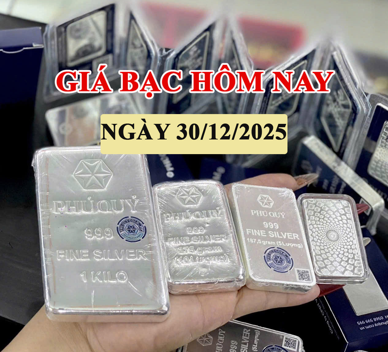 Giá bạc hôm nay 30/12: Trong nước đồng loạt giảm, bạc thế giới giữ ở mức cao