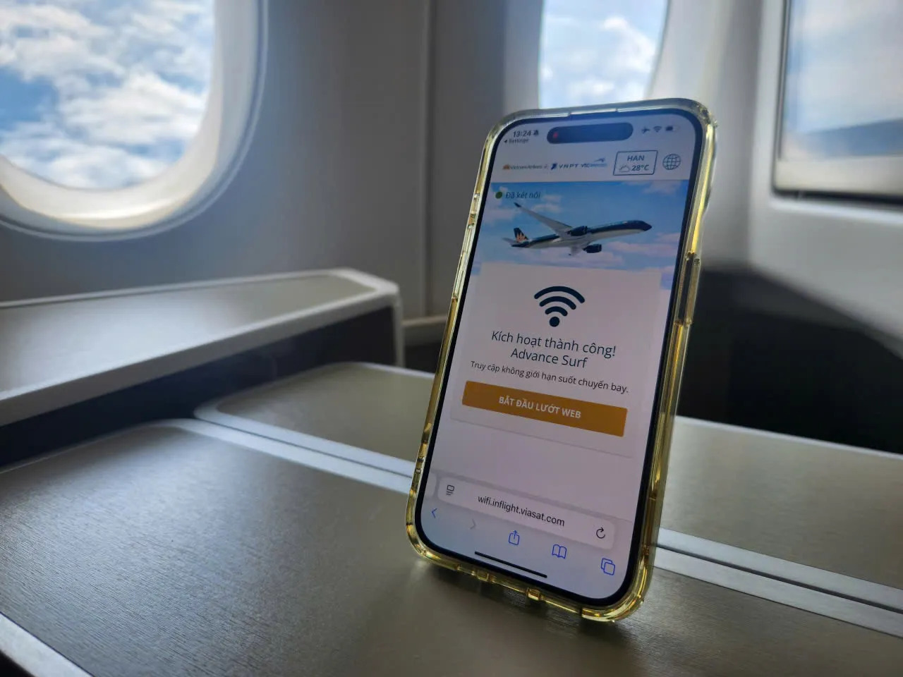 Hành khách Vietnam Airlines có thể truy cập Internet trong suốt chuyến bay