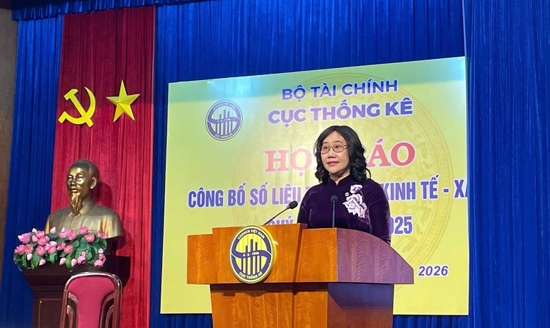 B&agrave; Nguyễn Thị Hương, Cục trưởng Cục Thống k&ecirc; cho biết GDP b&igrave;nh qu&acirc;n đầu người năm 2025 ước đạt 125,5 triệu đồng/người, tương đương 5.026 USD, tăng 326 USD so với năm 2024 (4.700 USD).