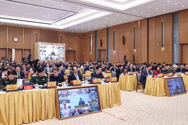 Hội nghị l&agrave; dịp quan trọng để nh&igrave;n lại chặng đường điều h&agrave;nh đầy thử th&aacute;ch của năm 2025, đồng thời x&aacute;c định r&otilde; phương hướng, nhiệm vụ v&agrave; giải ph&aacute;p cho năm 2026 - Ảnh: VGP/Nhật Bắc