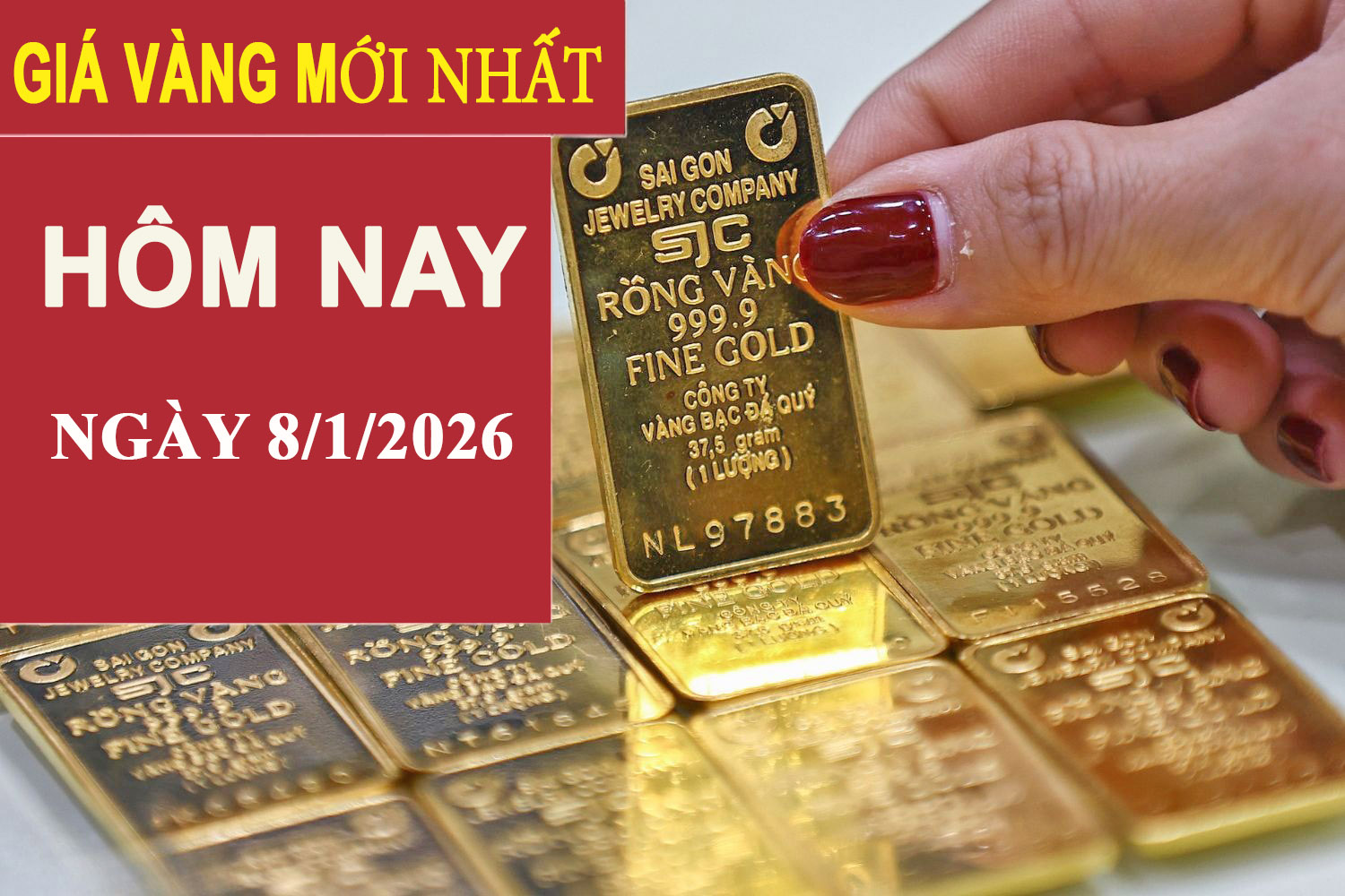 Giá vàng hôm nay 8/1/2026: Biến động trái chiều