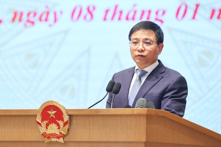 Bộ trưởng Bộ T&agrave;i ch&iacute;nh Nguyễn Văn Thắng ph&aacute;t biểu tại Hội nghị - Ảnh VGP/Nhật Bắc