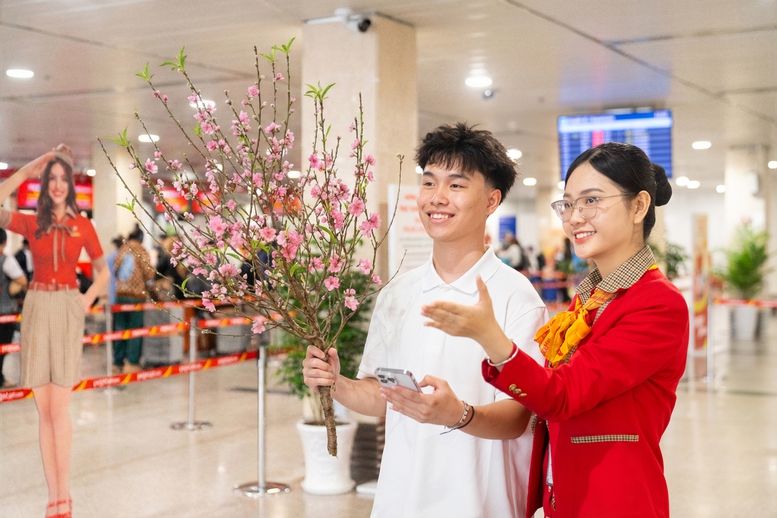 Vietjet nhận vận chuyển mai, đào Tết Nguyên đán 2026 từ ngày 15/1