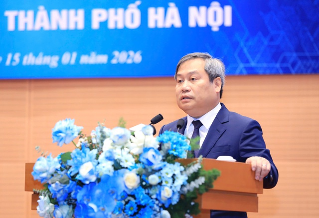 Chủ tịch UBND th&agrave;nh phố H&agrave; Nội Vũ Đại Thắng. Ảnh: VGP/Minh Anh