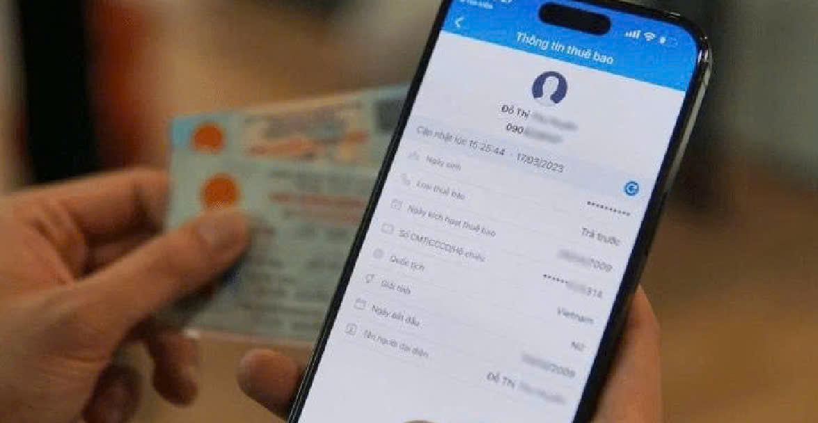 Thông tin mới về thuê bao di động: Người dân cần xác thực sinh trắc học