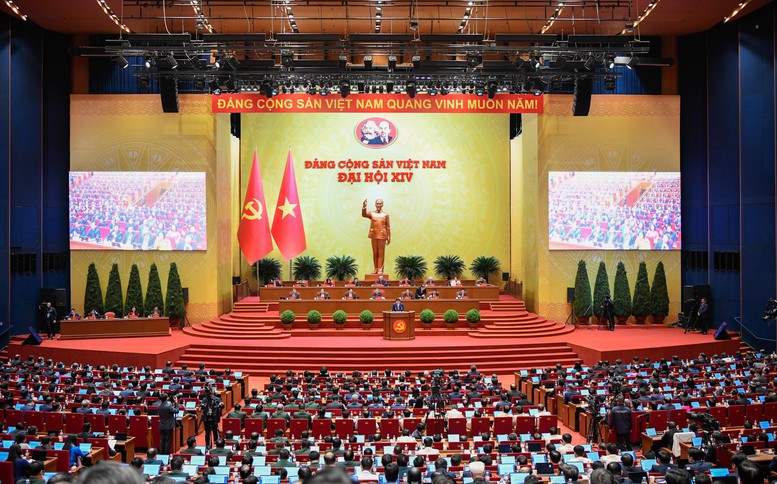 Ng&agrave;y l&agrave;m việc thứ hai Đại hội lần thứ XIV của Đảng - Ảnh: VGP/Nhật Bắc