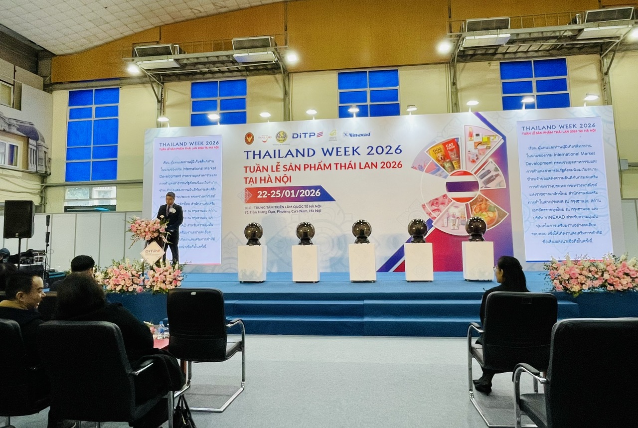 Hơn 120 gian hàng tại Tuần lễ Sản phẩm Thái Lan 2026 ở Hà Nội