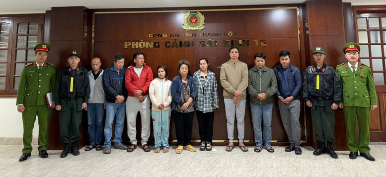 C&aacute;c đối tượng bị bắt giữ - Ảnh: Bộ C&ocirc;ng an