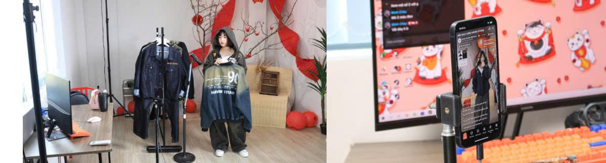 C&aacute;c thương hiệu nội địa đẩy mạnh livestream như một k&ecirc;nh tiếp thị - b&aacute;n h&agrave;ng kết hợp giải tr&iacute;.