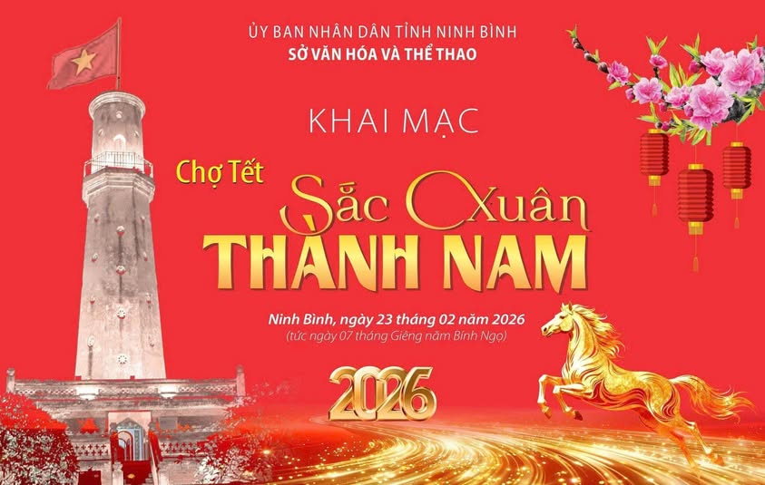 Chợ Tết “Sắc xuân Thành Nam” – Điểm hẹn văn hóa đầu Xuân 2026