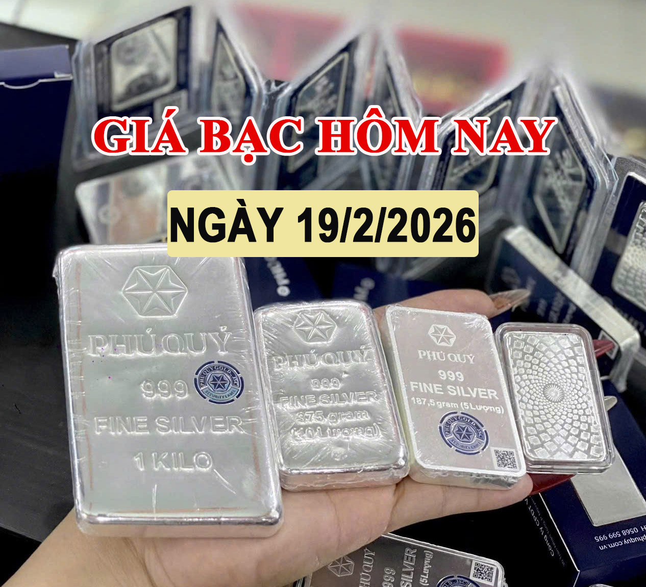 Giá bạc hôm nay 19/2: Thị trường thế giới vẫn giằng co