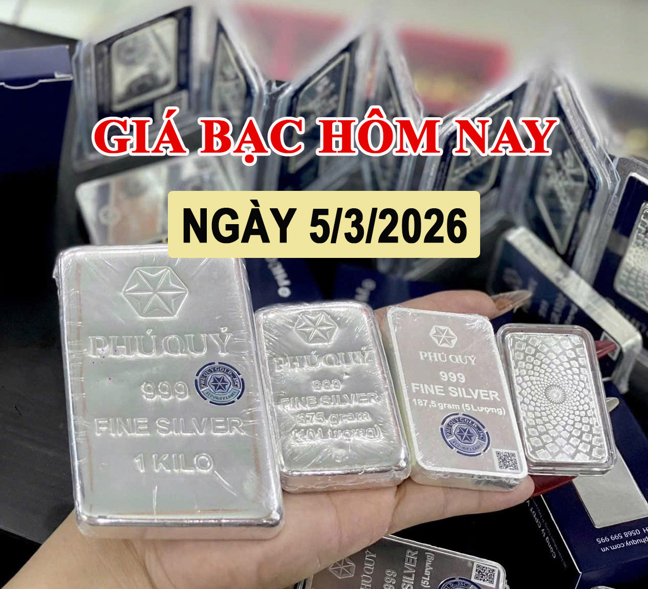Giá bạc hôm nay 5/3: Trong nước và thế giới điều chỉnh tăng trở lại