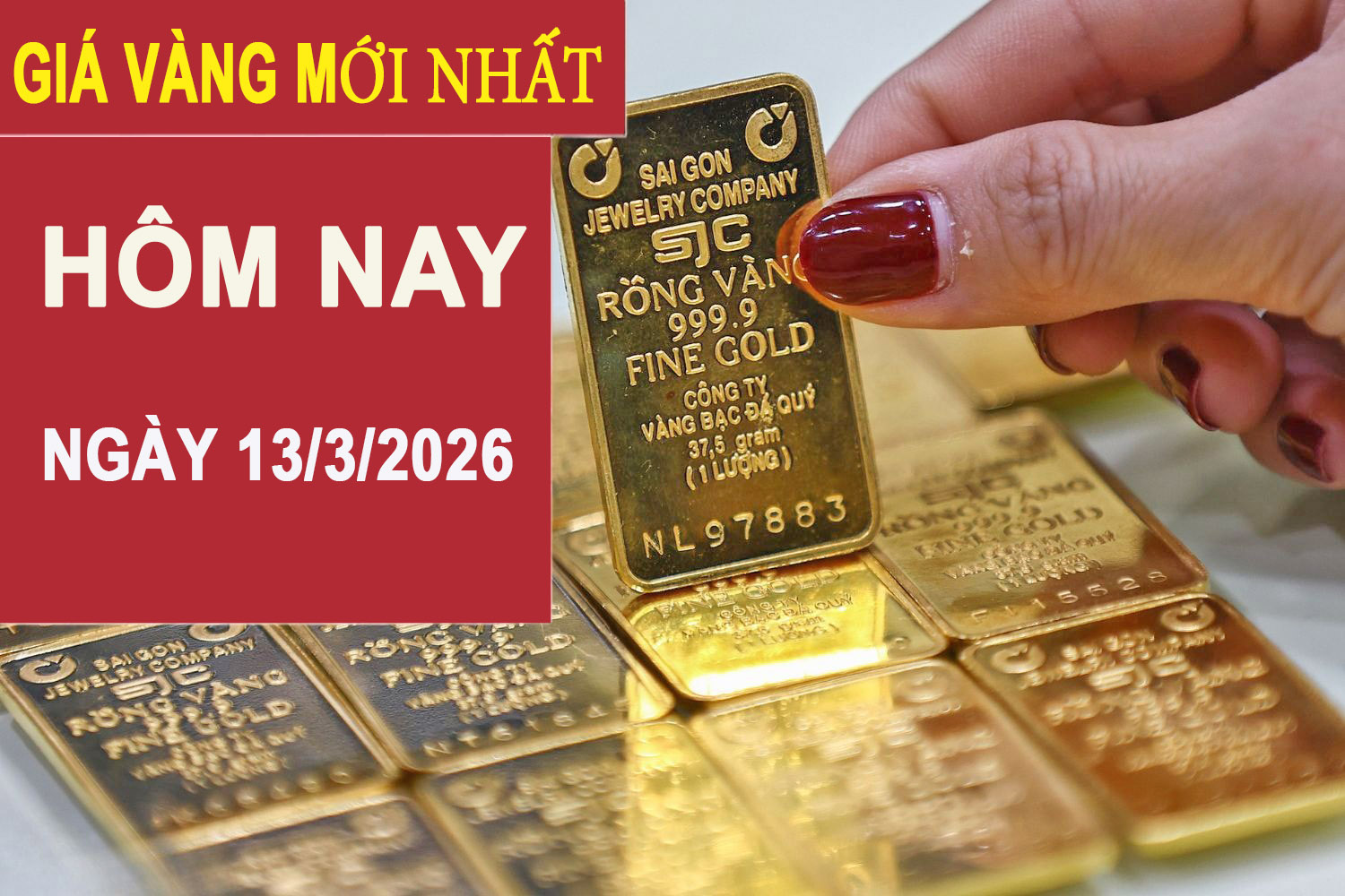 Giá vàng hôm nay 13/3: Vàng trong nước và thế giới cùng giảm