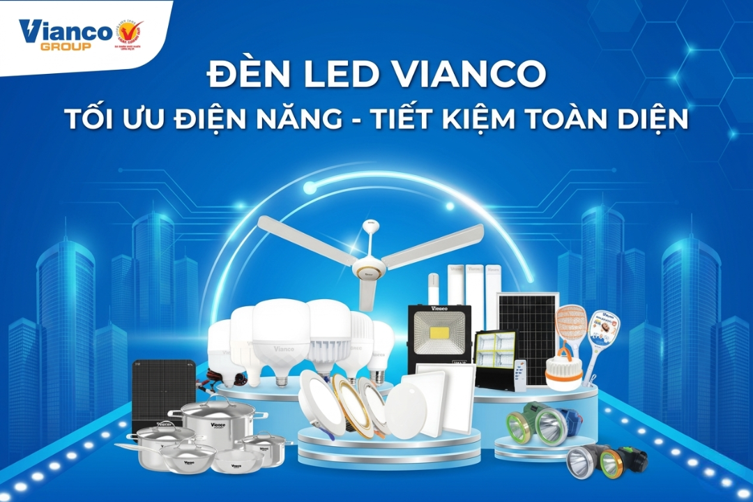 Sau 20 năm ph&aacute;t triển, Vianco hiện sở hữu hệ sinh th&aacute;i thiết bị chiếu s&aacute;ng đa dạng, đ&aacute;p ứng trọn vẹn mọi nhu cầu từ d&acirc;n dụng đến c&aacute;c c&ocirc;ng tr&igrave;nh chuy&ecirc;n dụng