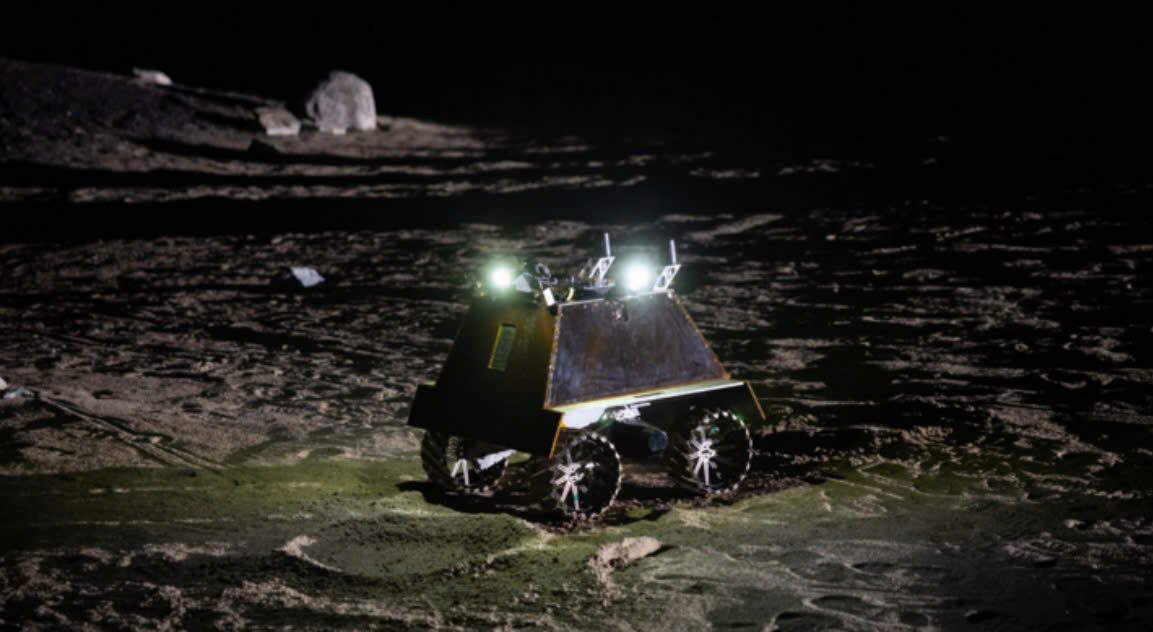 H&igrave;nh minh họa robot hoạt động tr&ecirc;n mặt trăng. (Nguồn: Alexis)