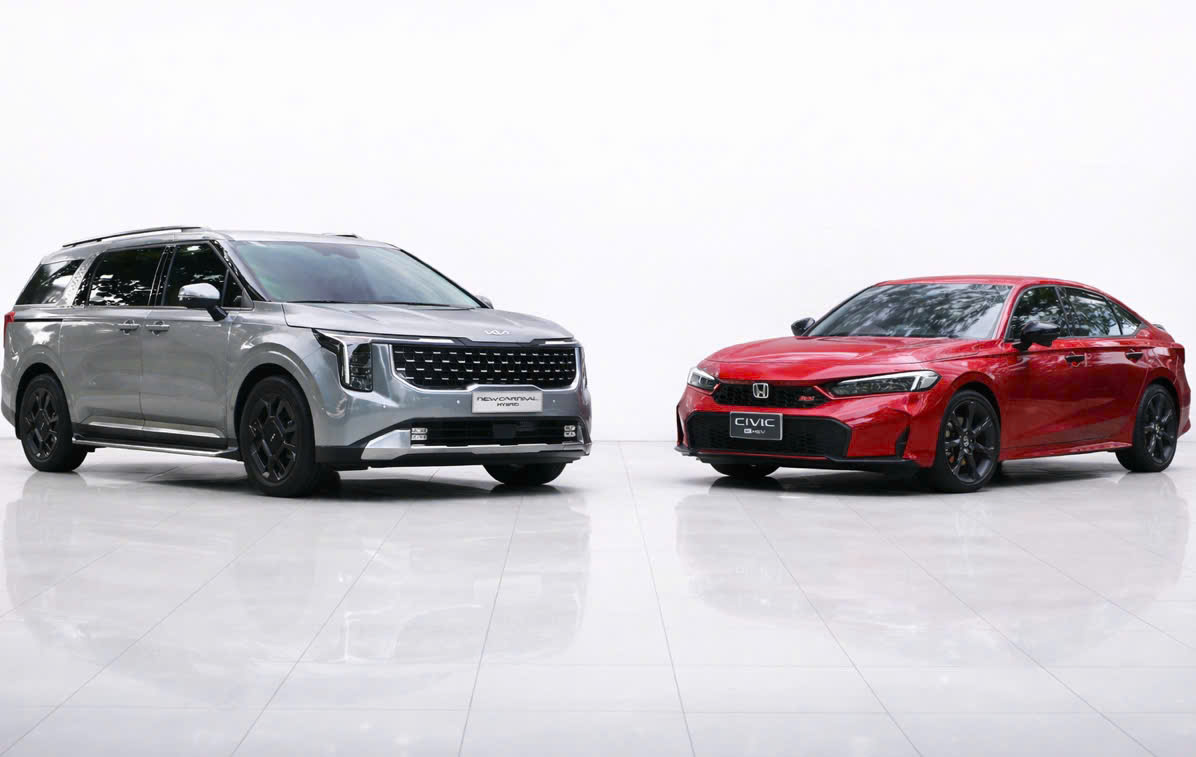 Civic v&agrave; Carnival c&ugrave;ng c&oacute; mức giảm gi&aacute; khoảng 100 triệu đồng cho phi&ecirc;n bản hybrid.