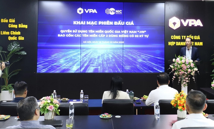 Khai mạc đấu giá tên miền “.vn” 2 ký tự: Giá trúng tăng tới 260%