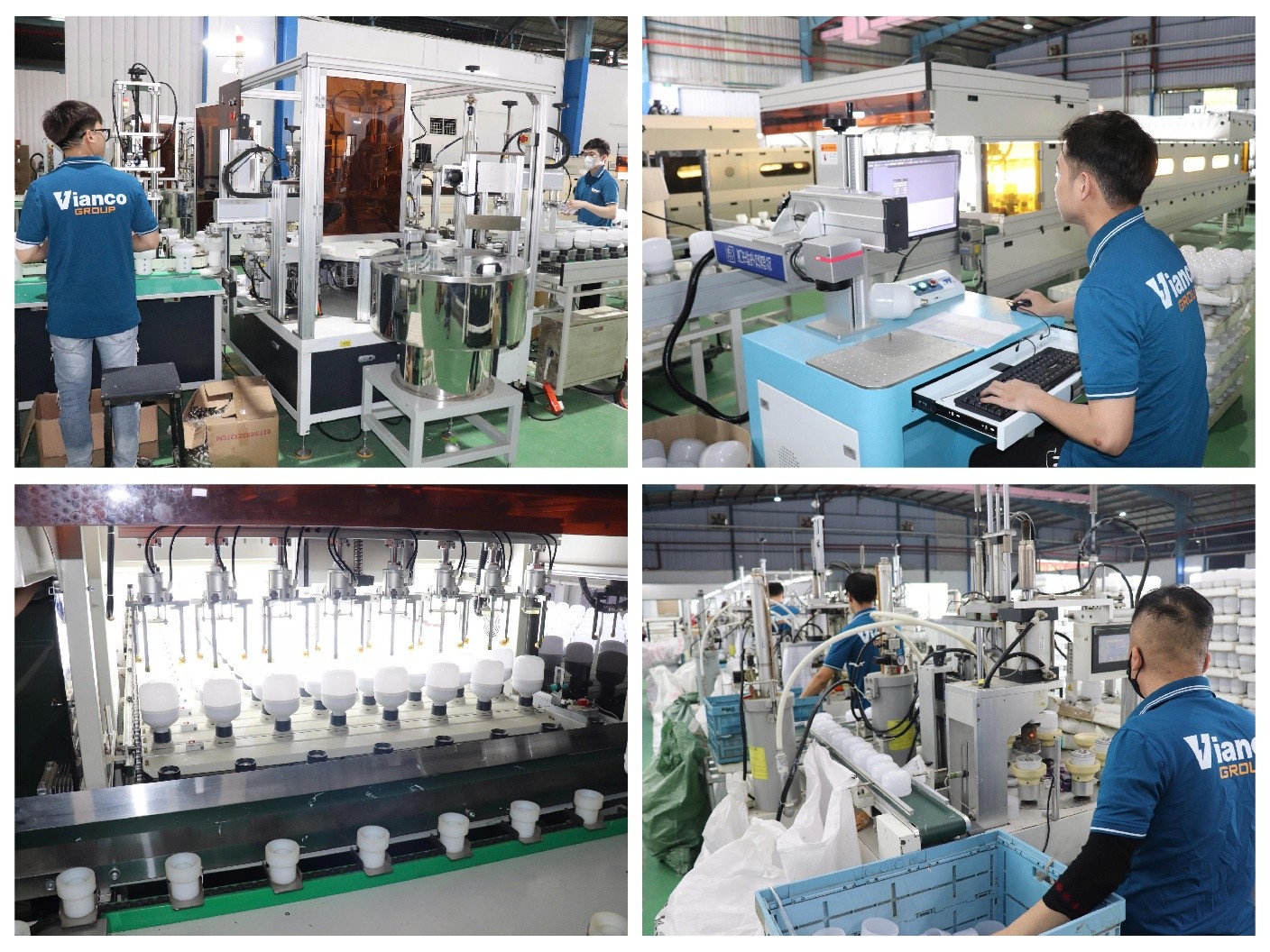 Hệ thống d&acirc;y chuyền sản xuất tự động h&oacute;a tại nh&agrave; m&aacute;y Vianco - gi&uacute;p doanh nghiệp tự chủ c&ocirc;ng nghệ v&agrave; chuẩn h&oacute;a chất lượng sản phẩm