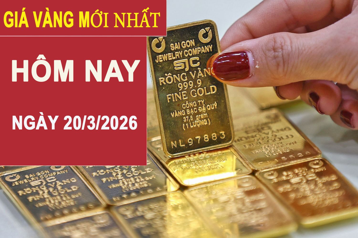 Giá vàng hôm nay (20/3): Vàng trong nước lao dốc mạnh, thế giới giảm sâu