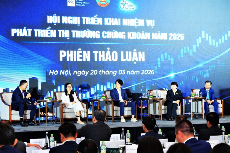 Hội nghị triển khai nhiệm vụ ph&aacute;t triển thị trường chứng kho&aacute;n năm 2026 - Ảnh: VGP