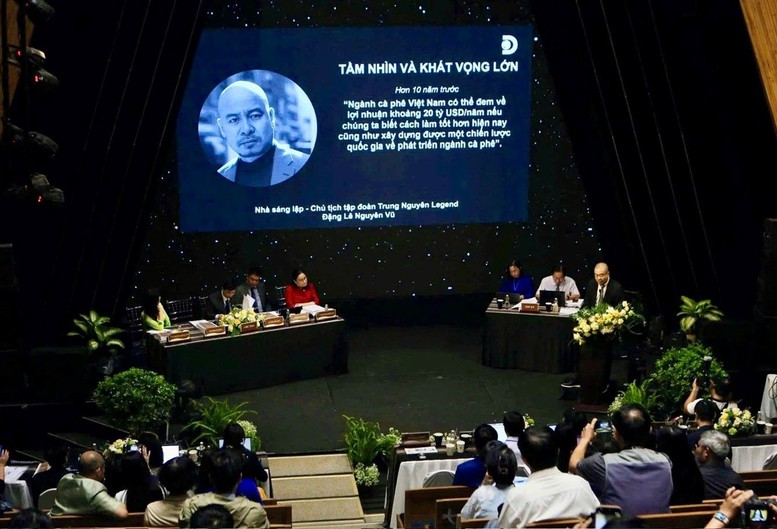 C&aacute;c s&aacute;ng kiến bảo tồn, ph&aacute;t huy gi&aacute; trị c&agrave; ph&ecirc; v&agrave; văn h&oacute;a c&agrave; ph&ecirc; Việt Nam được Trung Nguy&ecirc;n Legend chia sẻ tại diễn đ&agrave;n quốc tế - Ảnh: Trung Nguy&ecirc;n Legend