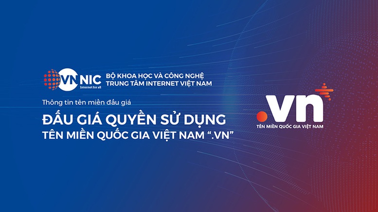 Đấu giá tên miền “.vn” lần đầu: Giá trúng cao nhất đạt 1,584 tỷ đồng