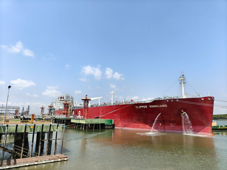 PV GAS đ&oacute;n t&agrave;u Clippver Vanguard mang gần 38.000 tấn LPG từ Australia cập cảng Thị Vải h&ocirc;m nay 20/3.
