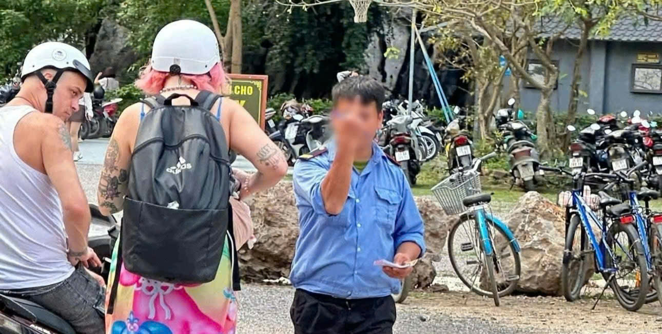 Đình chỉ 6 tháng, phạt 2 triệu đồng bảo vệ Tuyệt Tịnh Cốc có hành vi thiếu chuẩn mực với du khách