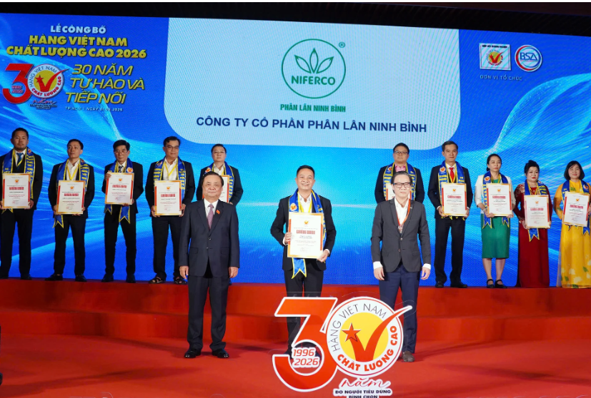 Niferco - 16 năm liên tiếp đạt Hàng Việt Nam chất lượng cao