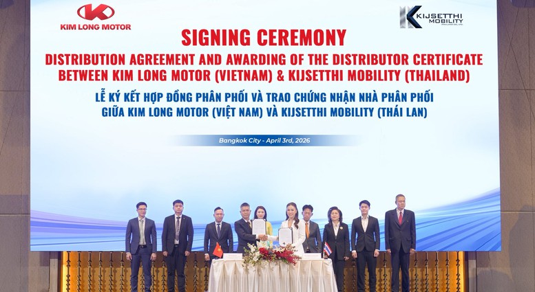 Chính thức đặt chân vào thị trường Thái Lan, KIM LONG MOTOR thiết lập nhà phân phối đầu tiên tại Đông Nam Á