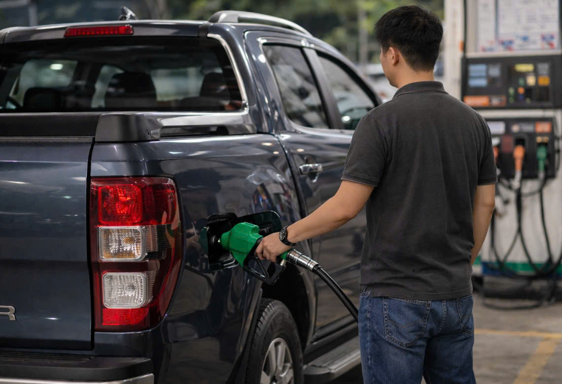 Giá dầu tăng cao, chi phí đổ đầy bình xe bán tải tiệm cận 4 triệu đồng/lần