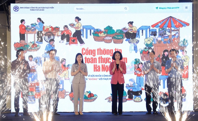 Ra mắt Cổng thông tin an toàn thực phẩm Hà Nội, thúc đẩy minh bạch và chuyển đổi số