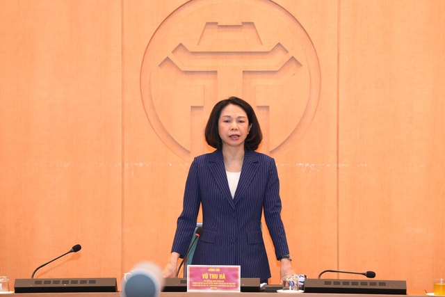 Ph&oacute; Chủ tịch UBND Th&agrave;nh phố H&agrave; Nội Vũ Thu H&agrave;. Ảnh: VGP/Minh Anh