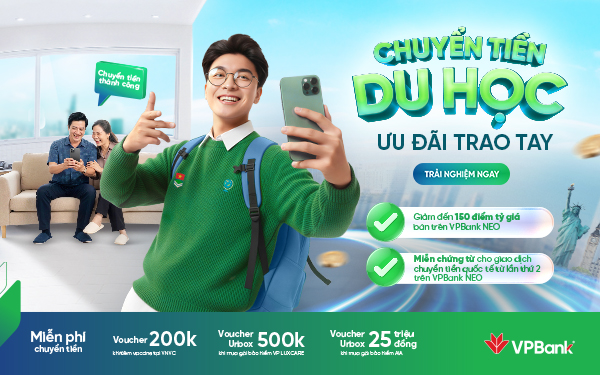 Chuyển tiền du học qua VPBank: Vững tài chính, trọn hành trình tri thức
